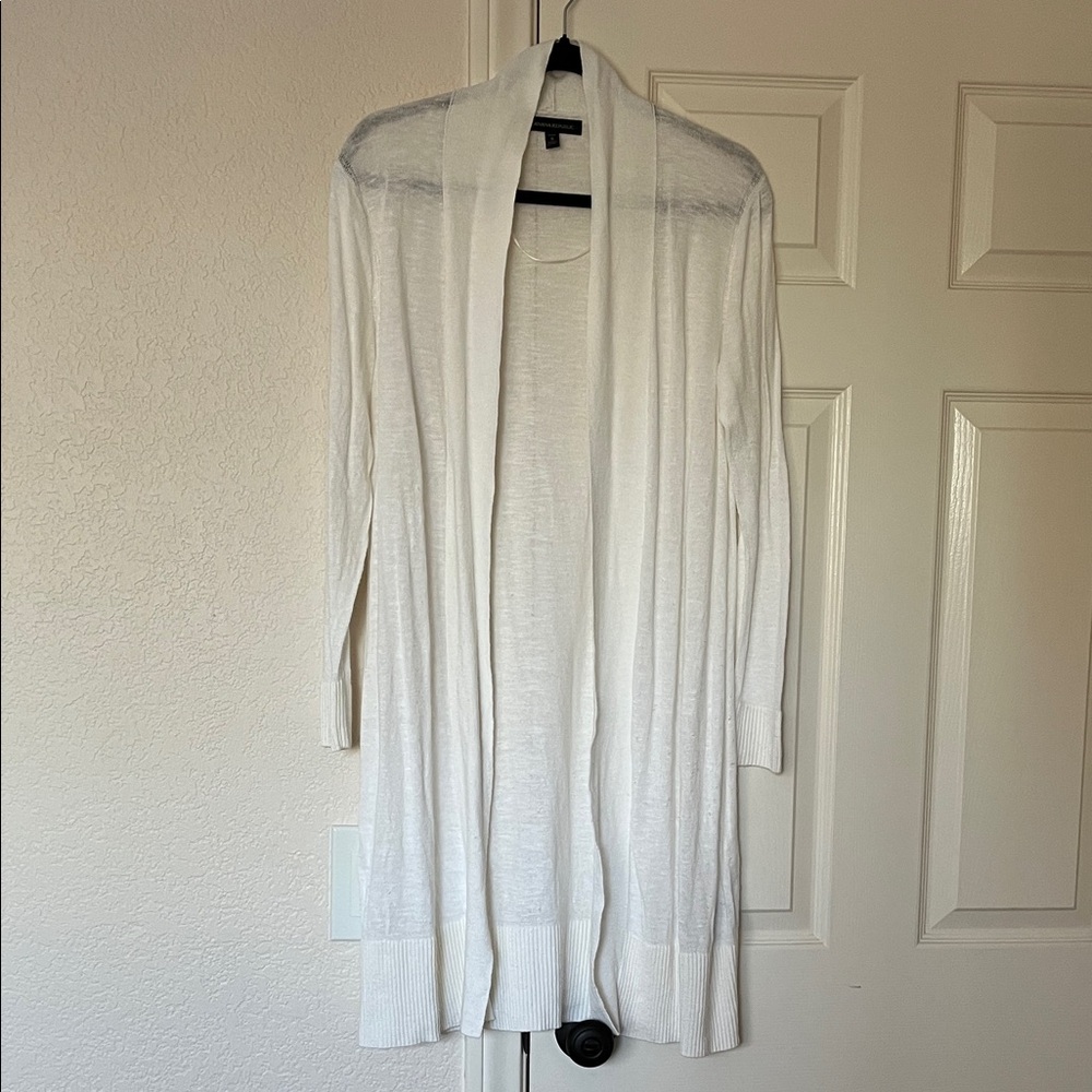 Banana Republic Cream Open Front Cardigan